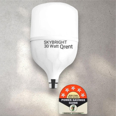 skybright 30 W Basic Round B22 LED Bulb(White)