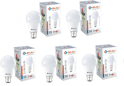 BAJAJ 12 W Basic Standard B22 LED Bulb(White, Pack of 5)