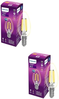 PHILIPS 4 W Candle E14 LED Bulb(White, Pack of 2)