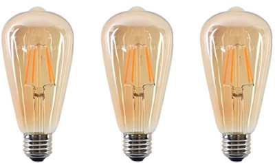 Eve Hanger 4 W Arbitrary E27 LED Bulb(Yellow, Pack of 3)