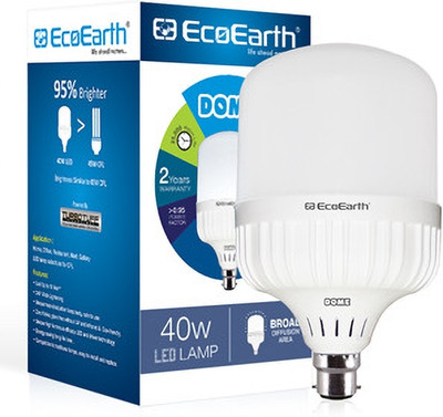ECOEARTH 40 W Basic Standard B22 D LED Bulb(White)
