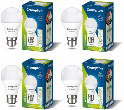 Crompton 7 W Basic Standard B22 LED Bulb(White, Pack of 4)