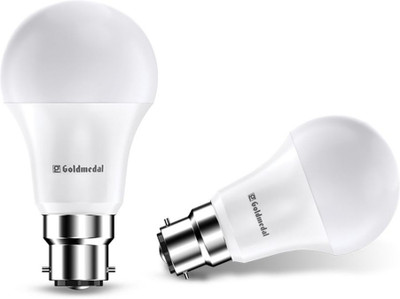 Gold Medal 9 W Basic Standard B22 LED Bulb(White, Pack of 2)