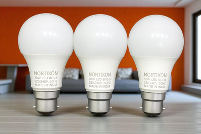 NORTIXON 10.5 W Eye Safety Compliance Round B22 LED Bulb(White)