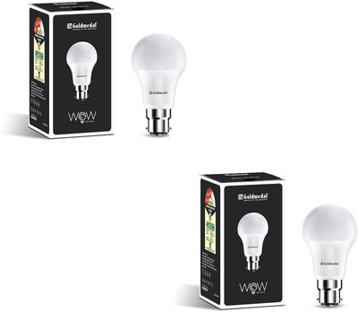 Gold Medal 5 W Basic Round B22 LED Bulb(White, Pack of 2)