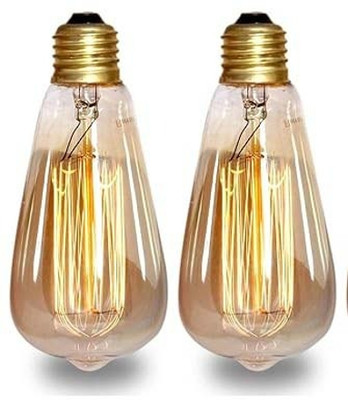 Baslash 4 W Basic Decorative E27 LED Bulb(Yellow, Pack of 2)
