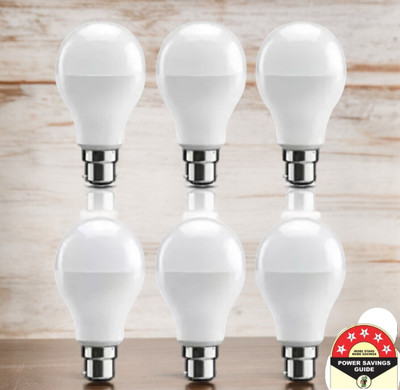 Dunagiri 9 W Basic Standard B22 D LED Bulb(White, Pack of 6)