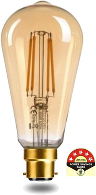 Hybrix 4 W Basic Decorative B22 LED Bulb(Gold)