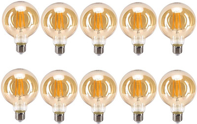 ZOREZA 4 W Basic Round E27 LED Bulb(White, Pack of 10)