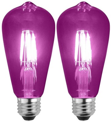 Baslash 4 W Decorative E27 LED Bulb(Purple, Pack of 2)