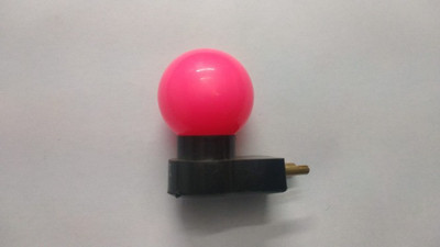 Power me 0.5 W Basic Round 2 Pin LED Bulb(Pink, Pack of 5)