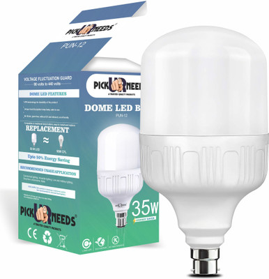 Pick Ur Needs 35 W Multi Watt Round B22 D LED Bulb(White)