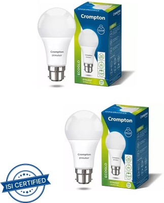 Crompton 12 W Round B22 LED Bulb(White, Pack of 2)