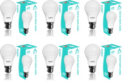 ARKIS 18 W Standard B22 LED Bulb(White, Pack of 6)