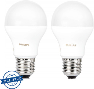 PHILIPS 9 W Basic Standard E27 LED Bulb(White, Pack of 2)
