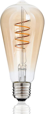 OML 6 W Basic Decorative E27 LED Bulb(Yellow, Pack of 5)