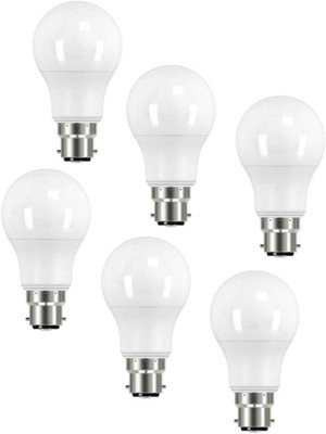 GudiyaEnt 9 W Basic Round B22 LED Bulb(White, Pack of 6)