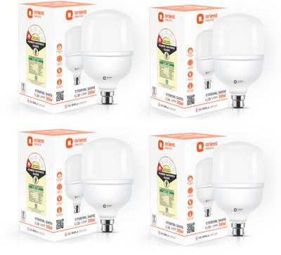 Orient Electric 30 W Basic Round B22 LED Bulb(White, Pack of 4)