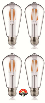OLIPS 4 W Glare Reduction Capsule E26, E27 Decorative Bulb(Clear, Pack of 4)