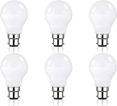 SUMITEX 12 W Basic Round B22 LED Bulb(White, Pack of 6)