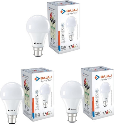 BAJAJ 7 W Basic Standard B22 LED Bulb(White, Pack of 3)