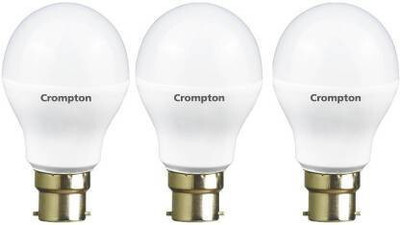 Crompton 5 W Basic Standard B22 LED Bulb(White, Pack of 3)