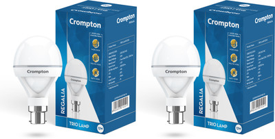 Crompton 12 W Color Changing Round B22 LED Bulb(White, Pack of 2)