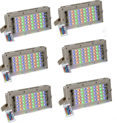 sunever 50 W Basic Standard B22 LED Bulb(Multicolor, Pack of 6)