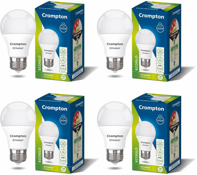 Crompton 7 W Basic Round E27 LED Bulb(White, Pack of 4)