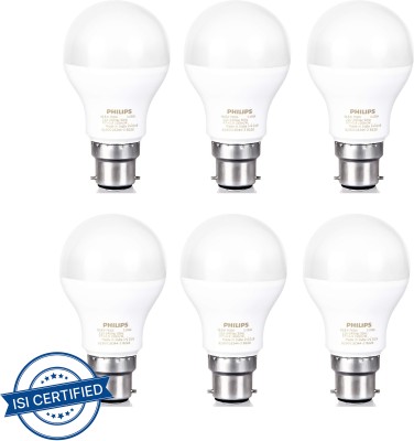 PHILIPS 10.5 W Round B22 LED Bulb(White, Pack of 6)