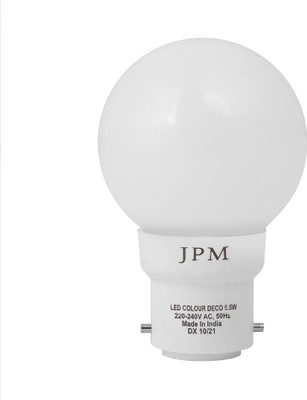JPM Led 0.5 W Basic Round B22 LED Bulb(White)