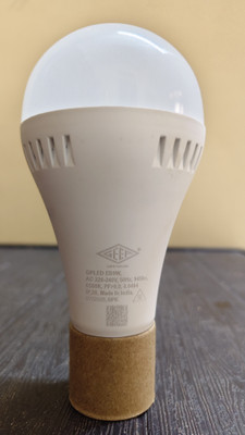 Geep 9 W Inverter Round B22 LED Bulb(White)