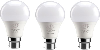 ambert 10 W Round B22 LED Bulb(White, Pack of 3)