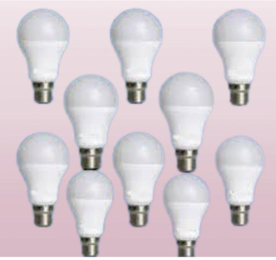 Gold Nation 9 W Basic Standard B22 LED Bulb(White, Pack of 10)