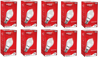 EVEREADY 10 W Standard B22 LED Bulb (White, Pack Of 10) For Rs. 659 @ 67% off