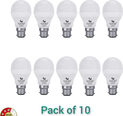 AP Source 9 W Basic Standard B22 LED Bulb(White, Pack of 10)