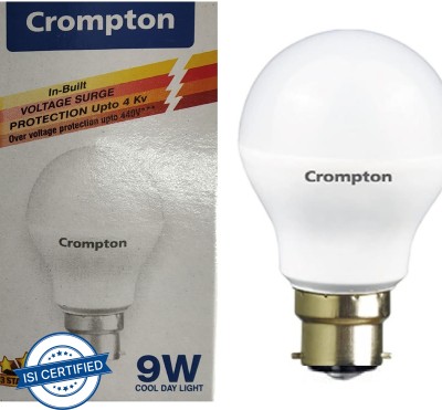 Crompton 9 W Round B22 LED Bulb(White, Pack of 4)