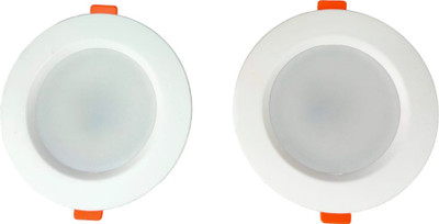 Voltstar 9 W Basic Round B22 D LED Bulb(White, Pack of 2)