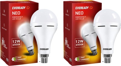 EVEREADY 12 W Standard B22 LED Bulb(White, Pack of 2)