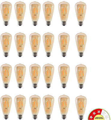 vibunt 4 W Basic Arbitrary E27 LED Bulb(Yellow, Pack of 25)