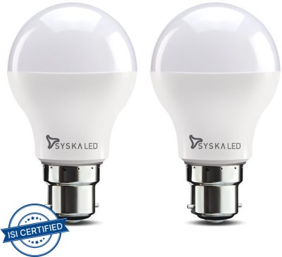 Syska 7 W Standard B22 LED Bulb(White, Pack of 2)