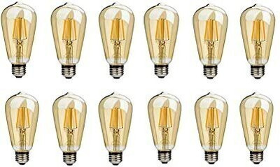 ZOREZA 4 W Basic Decorative E27 LED Bulb(White, Pack of 12)