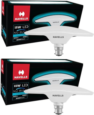 HAVELLS 15 W Basic T-Bulb B22 LED Bulb(White, Pack of 2)