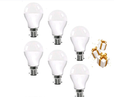 Dunagiri 9 W Basic Round B22 D LED Bulb(White, Pack of 6)