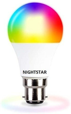 Nightstar 9 W Basic Round B22 LED Bulb(Multicolor)