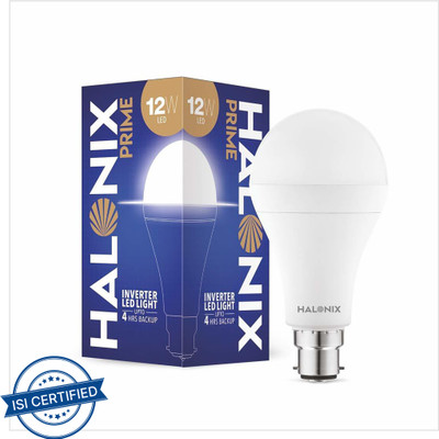 HALONIX 12 W Inverter Round B22 LED Bulb(White)