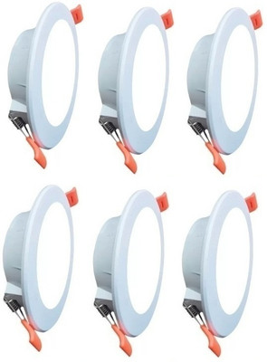 Cosas 9 W Basic Round 2 Pin LED Bulb(White, Pack of 6)