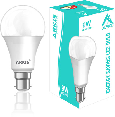 ARKIS 9 W Basic Standard B22 LED Bulb(White)