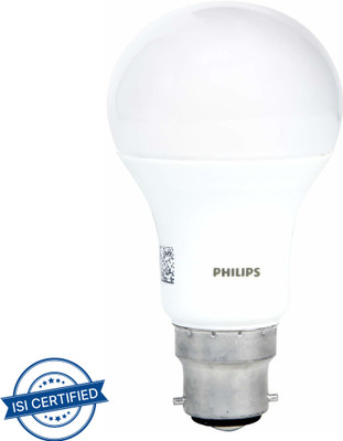 PHILIPS 12 W Basic Round B22 LED Bulb(Yellow)