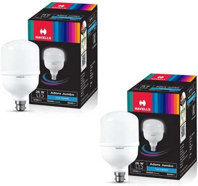 HAVELLS 26 W Basic Standard B22 LED Bulb(White, Pack of 2)